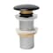 Alfi Brand ALFI brand AB8055-BM Black Matte Ceramic Mushroom Top Pop Up Drain for Sinks without Overflow AB8055-BM - alternate 6